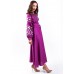 Embroidered Boho Dress "Purple Inspiration"